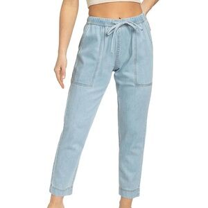Jordache Blue Cropped Ankle Jeans Relaxed Fit